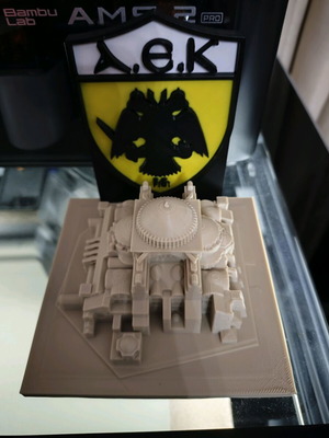 Mini AEK Emblem vs Agia Sofia 3D print with PLA made to order
