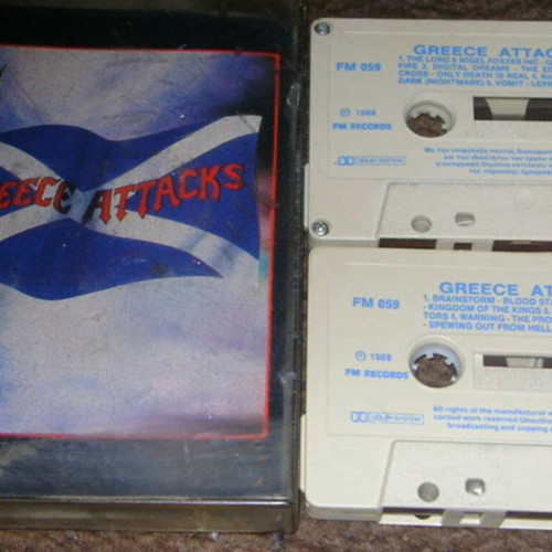 Greece Attacks 2 cassette tapes used, metal genre