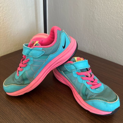 Nike αθλητικά παπούτσια μεταχειρισμένα, μέγεθος 29,5, μπλε και ροζ