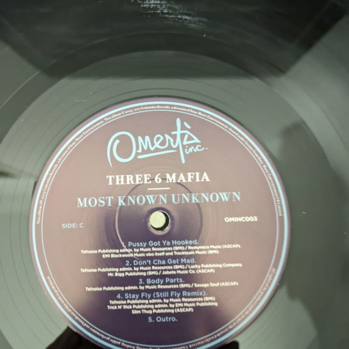 Three 6 Mafia Most Known Unknown 2xLP used, hip-hop