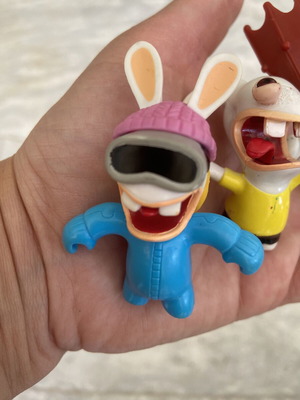 Rabbits figures used, incomplete set