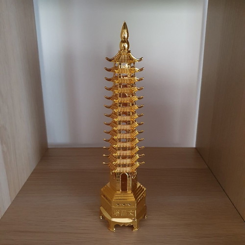 Feng Shui Golden Pagoda Wen Chang Tower new, metal decorative