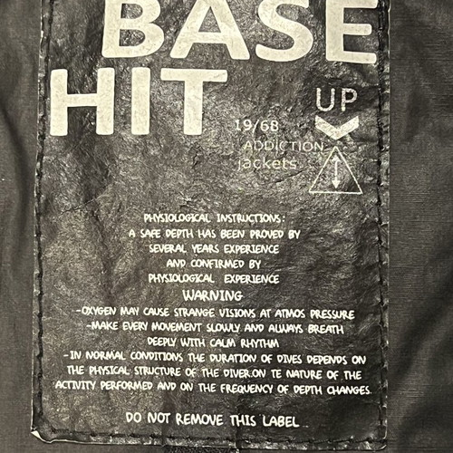 Base Hit black parka jacket, medium, detachable belt and hood