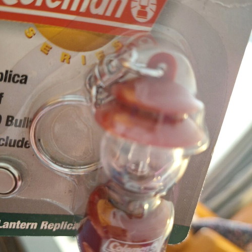 Coleman Lantern Model 200 keychain new, red