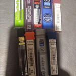 Mechanical pencil replacement leads set 0.5-0.7-0.9 HB with sharpeners
