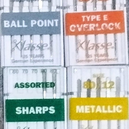 Sewing Machine Needles ball point overlock sharps metallic German new