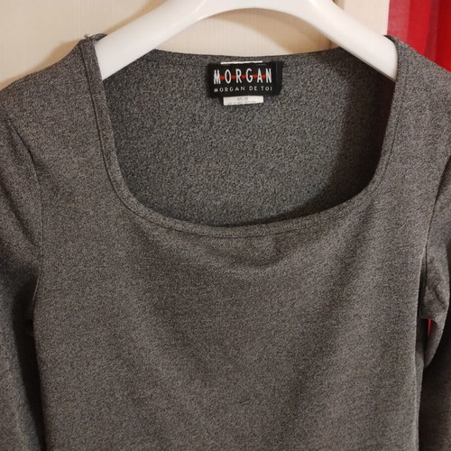 Morgan de Toi vintage grey top size S like new