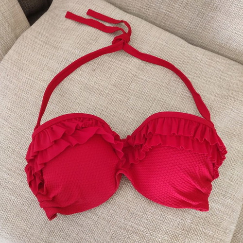 Mariemeili Top Swimsuit 80 C Red New Pin Up Style