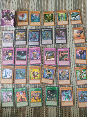 Yu-Gi-Oh! cards set of 19 with case, including one foil
