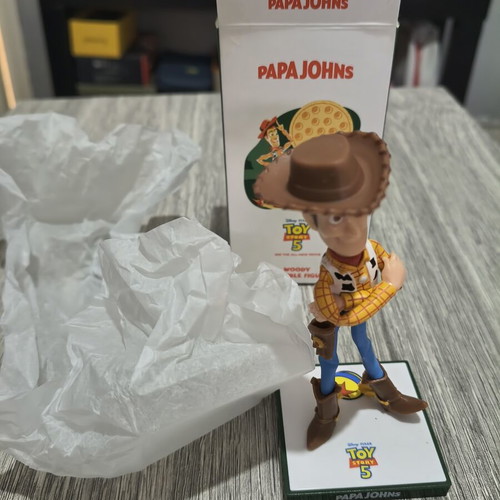 Papa Johns Disney Toy Story 5 Woody collectible figurine new