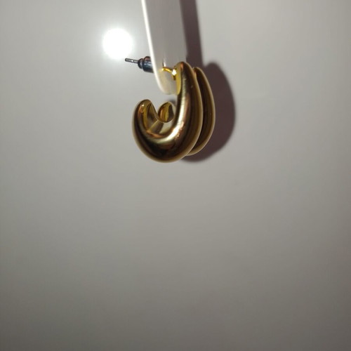 Earrings gold color drop design new