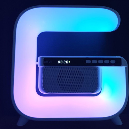 Bluetooth Speaker XM-G3 new with alarm clock, wireless charging and RGB LED