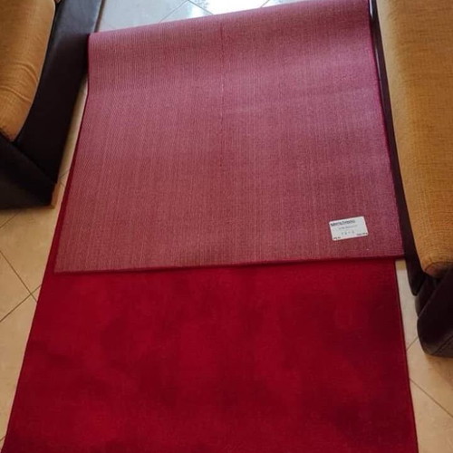 Wide carpet runner new, deep red color