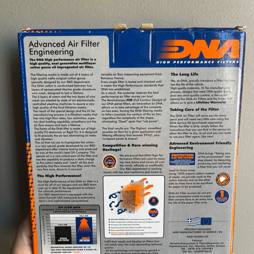 DNA air filter new for Toyota Yaris Hybrid 1500cc 2020-2025 sealed