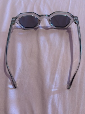 Transparent sunglasses used