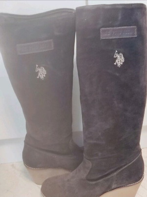 U.S. Polo Assn. boots almost unused, brown, size 41