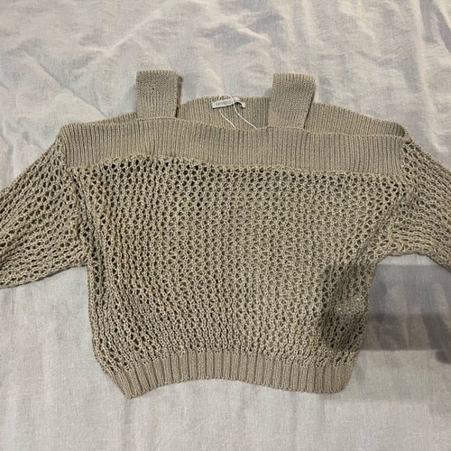 Zara knitted top unused, beige, size S