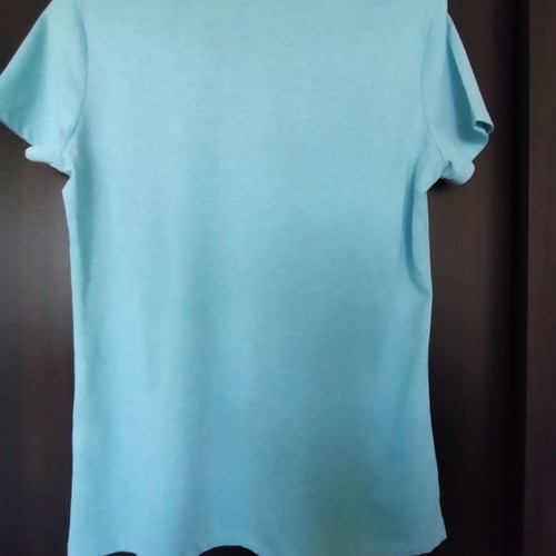 KVL women's t-shirt like new, blue with pink print