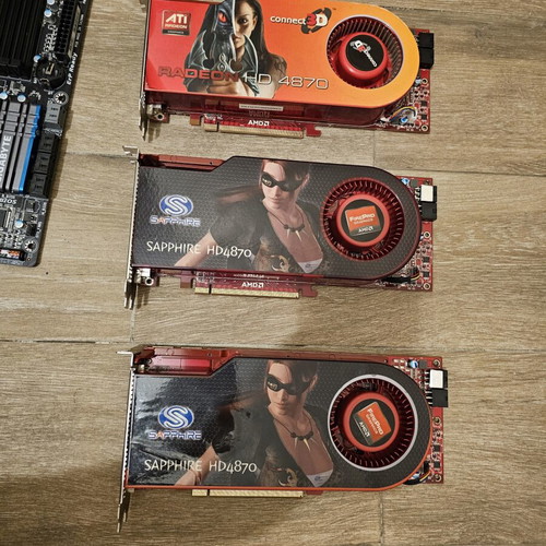 Retro PC hardware bundle used, AM2+ motherboards and HD4800 GPUs