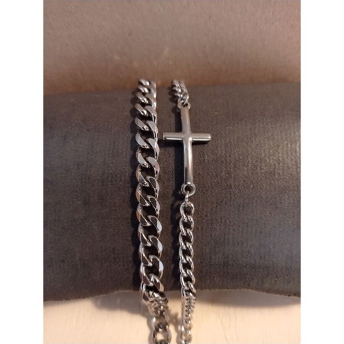 Men's steel bracelet bangle