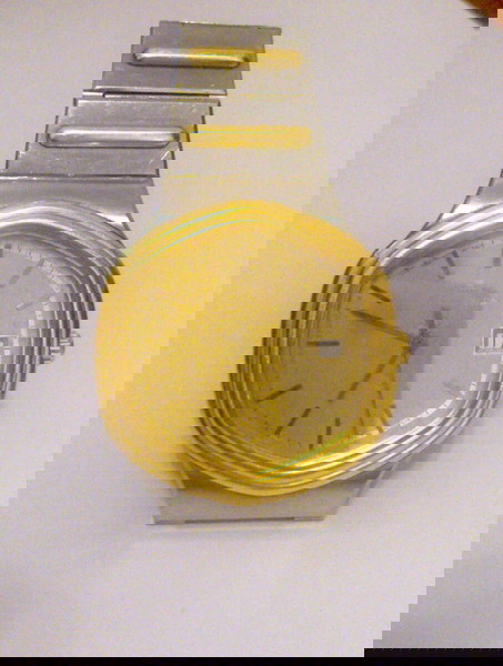Jaeger Lecoultre gold and steel quartz watch Circa 1970