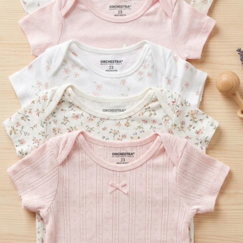Short-sleeve bodysuits like new, 18-24 months, pack of 5