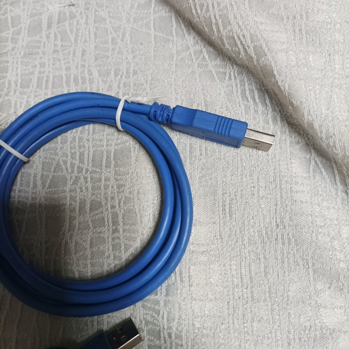 Καλώδιο εκτυπωτή USB 2.0 τύπου A σε B, μπλε, σετ 2 τεμαχίων