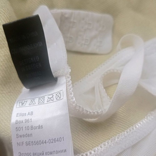 Ellos bras new, No 70B, white and black, pack of 2