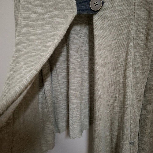 Beige A.L.E. cardigan like new with hood, size M
