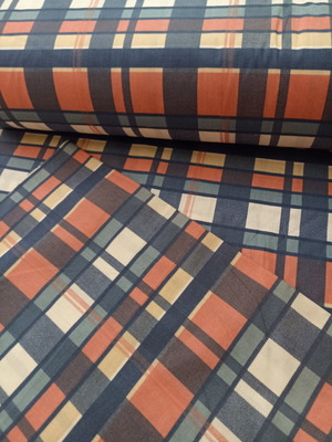 Spanish plaid fabric new, cotton with polyester
