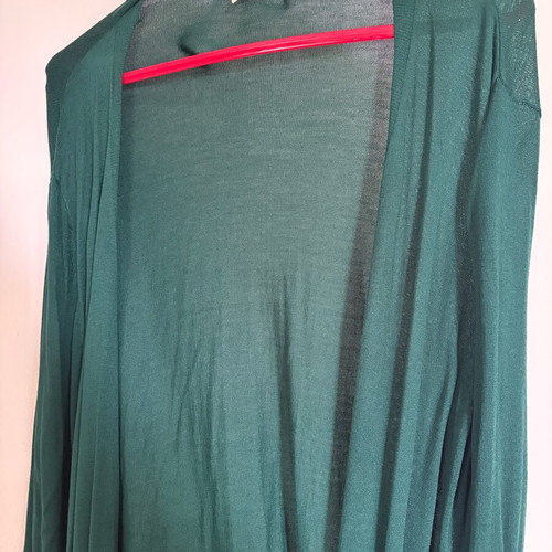 Maxi thin women's green cardigan M-L like new