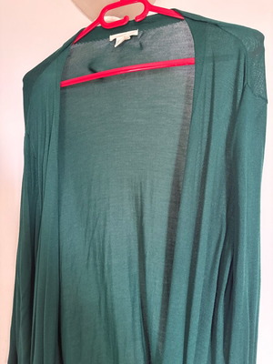 Maxi thin women's green cardigan M-L like new