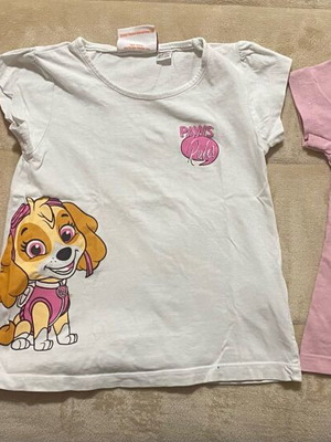 Short-sleeve t-shirts used, set of 3 for girls aged 2-3