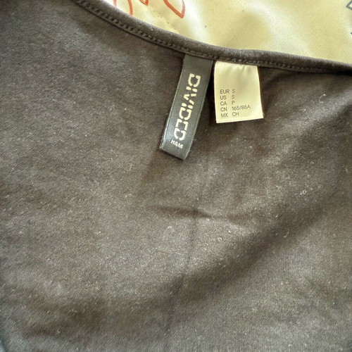 H&M black bodysuit used, size S