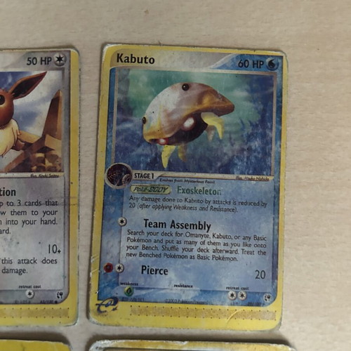 Pokémon cards set of 4 used, collectible