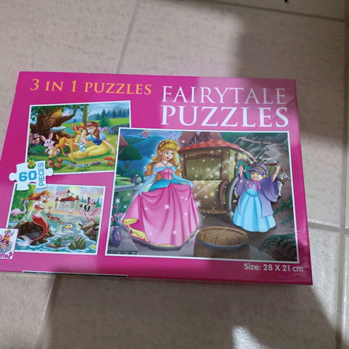 Puzzle 3 in 1 with 60 pieces like new