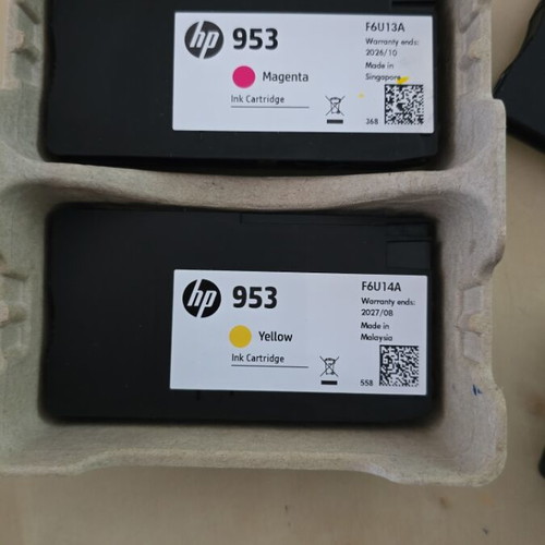 HP 953 ink cartridges 4-pack like new Black Cyan Magenta Yellow