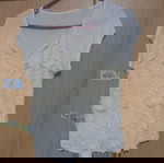  Μπλούζα γυναικεία  μακω με δαντέλα