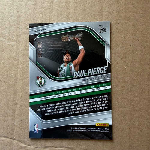 Panini Prizm Paul Pierce like new, Boston Celtics
