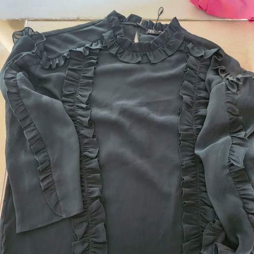 Zara blouse size M, dark cypress, like new