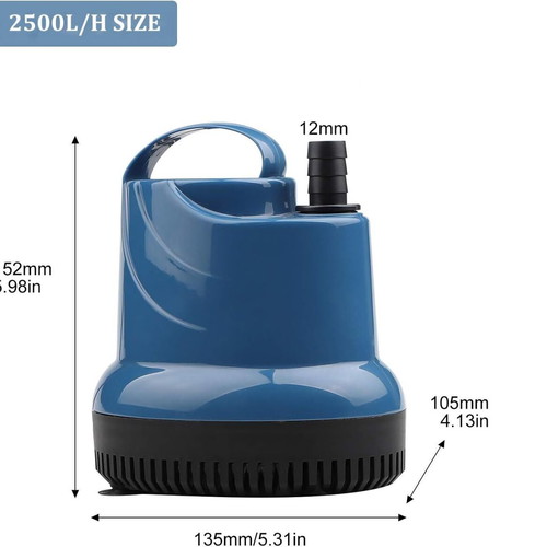 EXLECO submersible water pump for aquarium and pond, 40 W, 230 V