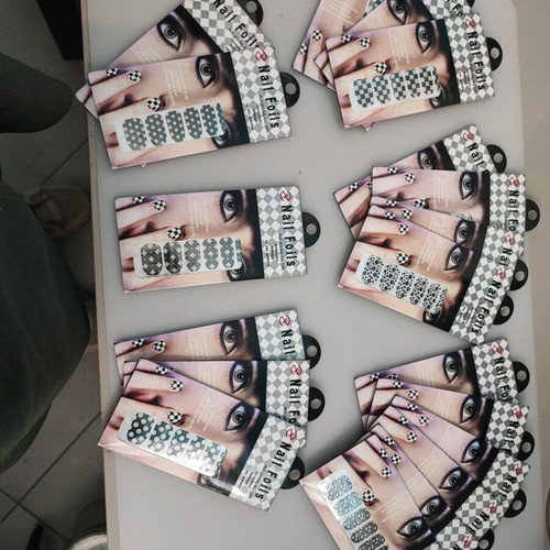 Nail stickers new, 19 sheets with 6 patterns