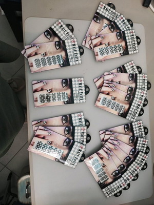 Nail stickers new, 19 sheets with 6 patterns
