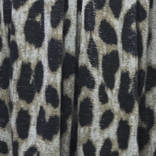 Shiny leopard print dress like new, size L, black and beige