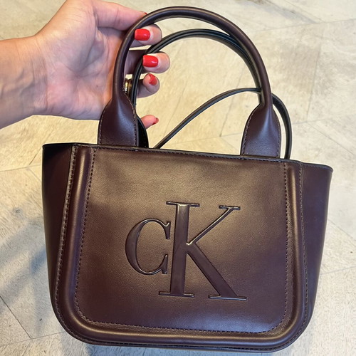 Calvin Klein bag new, leather, burgundy with extra strap