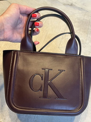 Calvin Klein bag new, leather, burgundy with extra strap