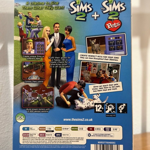 The Sims 2 triple game collection like new DVD for PC