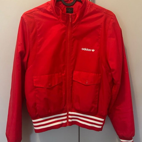 Adidas spring jacket new, red, size M