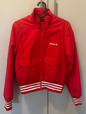 Μπουφάν Adidas ανοιξιάτικο καινούργιο, κόκκινο, μέγεθος M
