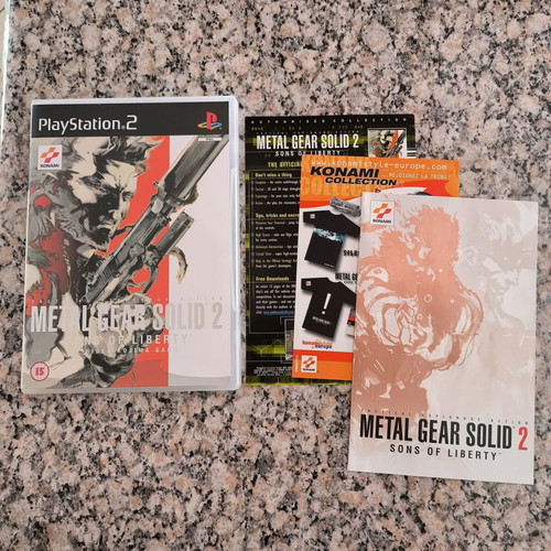 Metal Gear Solid 2 Sons of Liberty PS2 game PAL